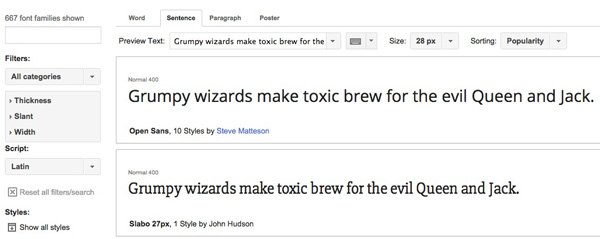 Google Fonts