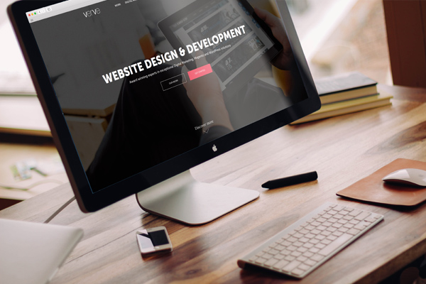 verve launches new site imac mockup