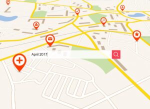 Verve News Articles Map with location pins
