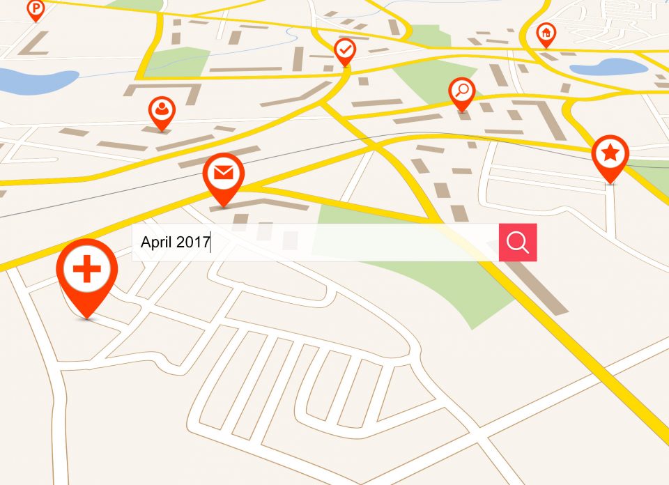 Verve News Articles Map with location pins