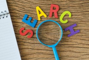 Search Text Magnifying Glass