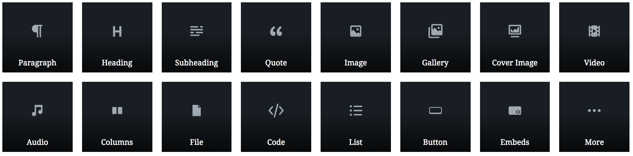 Wordpress Gutenberg Blocks