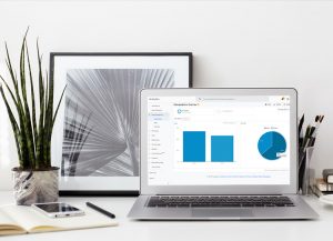Laptop Featuring Google Analytics Data