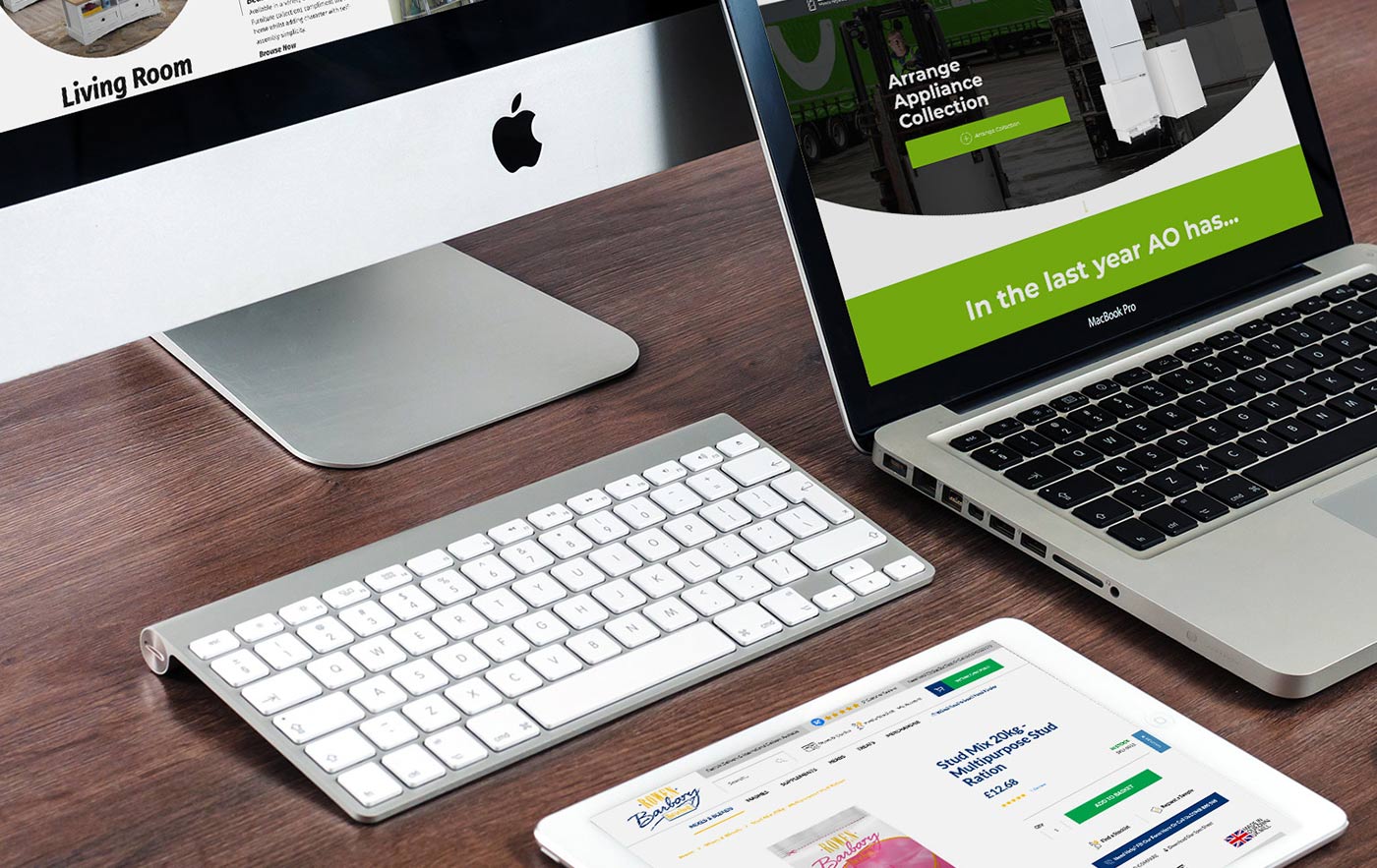 Desk,iPad, Laptop, Desktop Screens AO Website