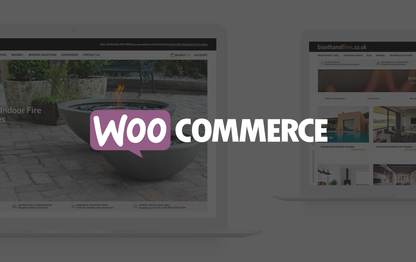 Woo Commerce Logo Laptop Screen Background
