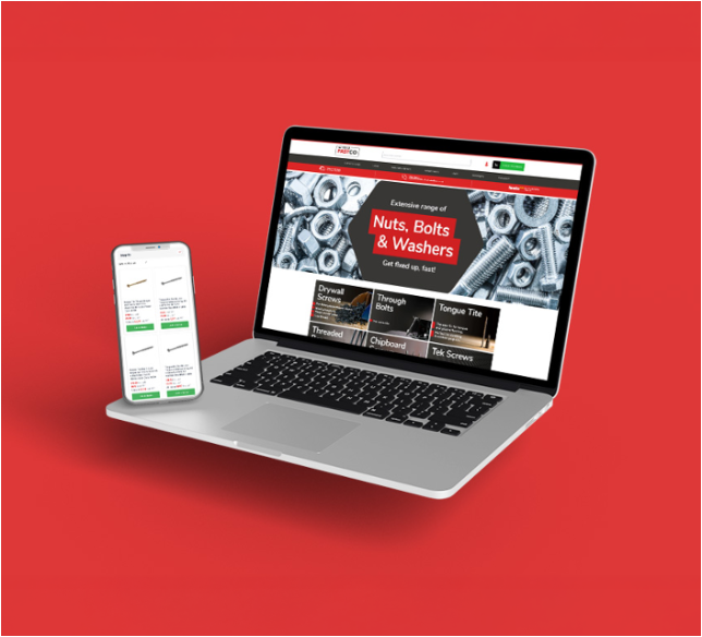 Phone Laptop Browser Screens Fastco fasteners & fixings Website Pages