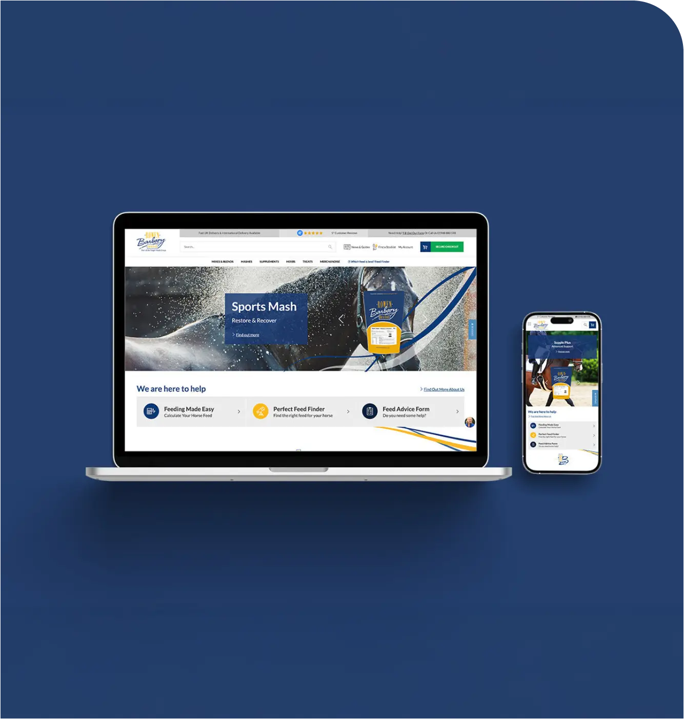 Tablet Mobile Rowen Barbary Homepage Website
