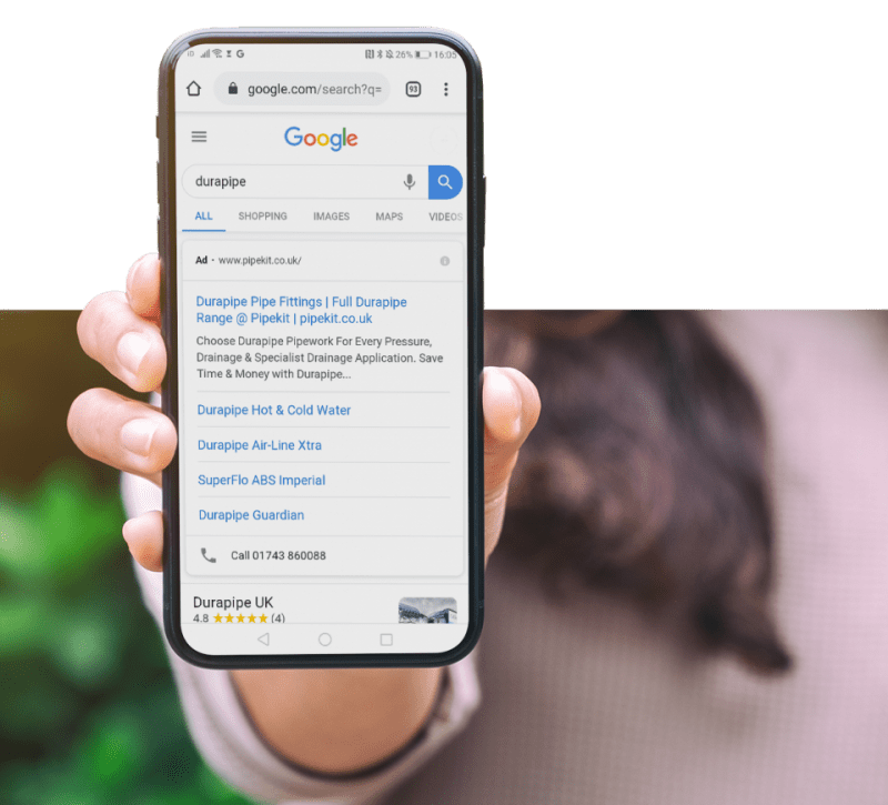 Mobile Browser Search Durapipe