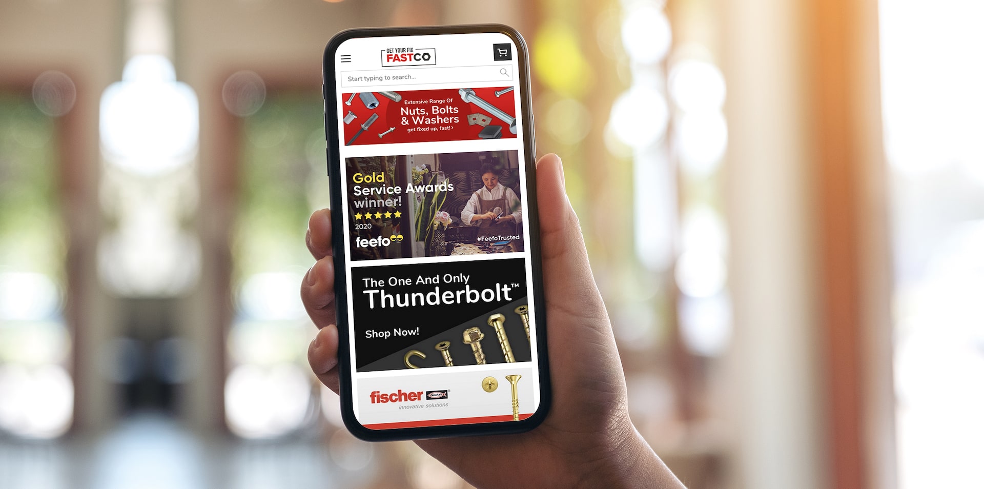 Mobile Displaying Fastco fasteners & fixings Websites