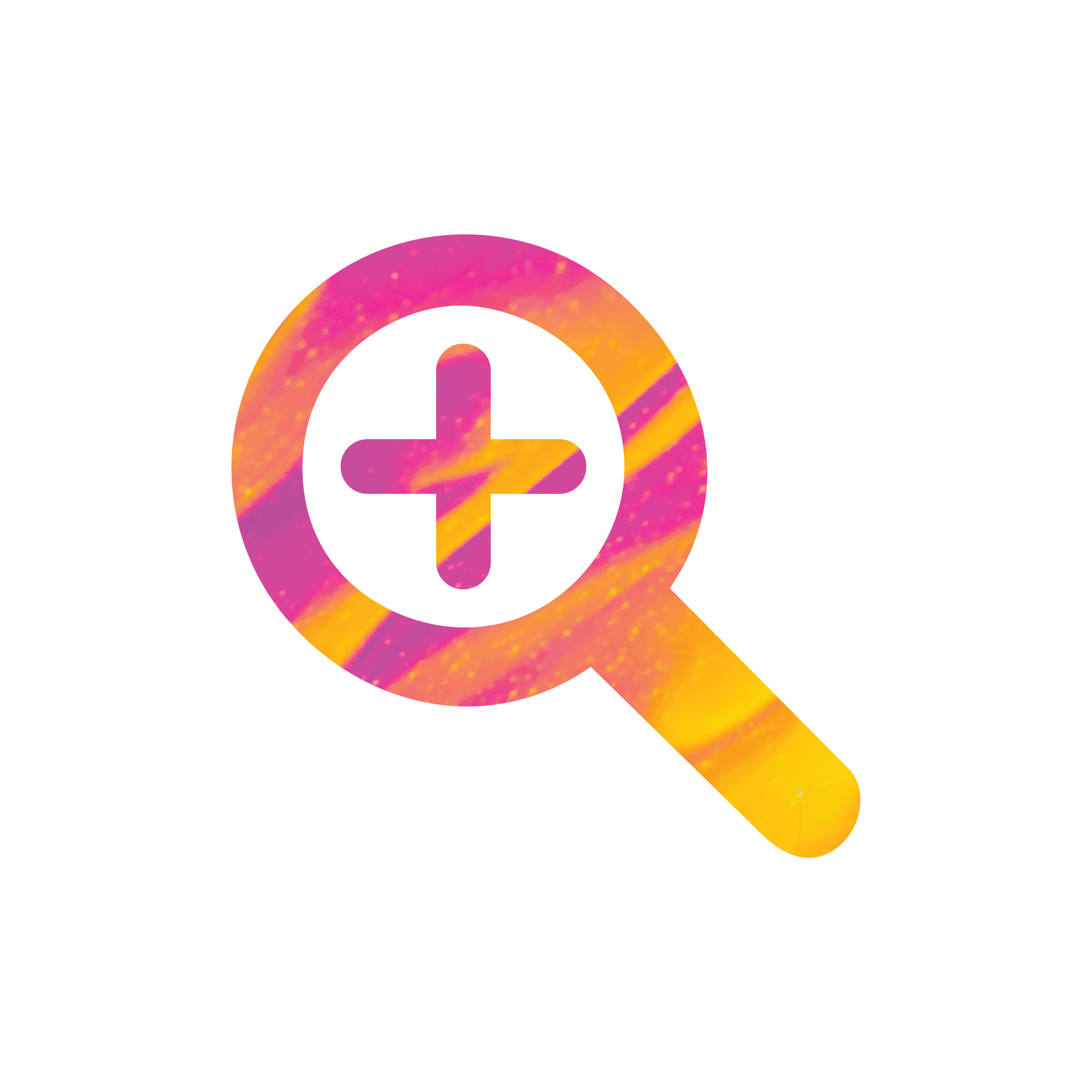 Colourful Magnifying Glass Icon