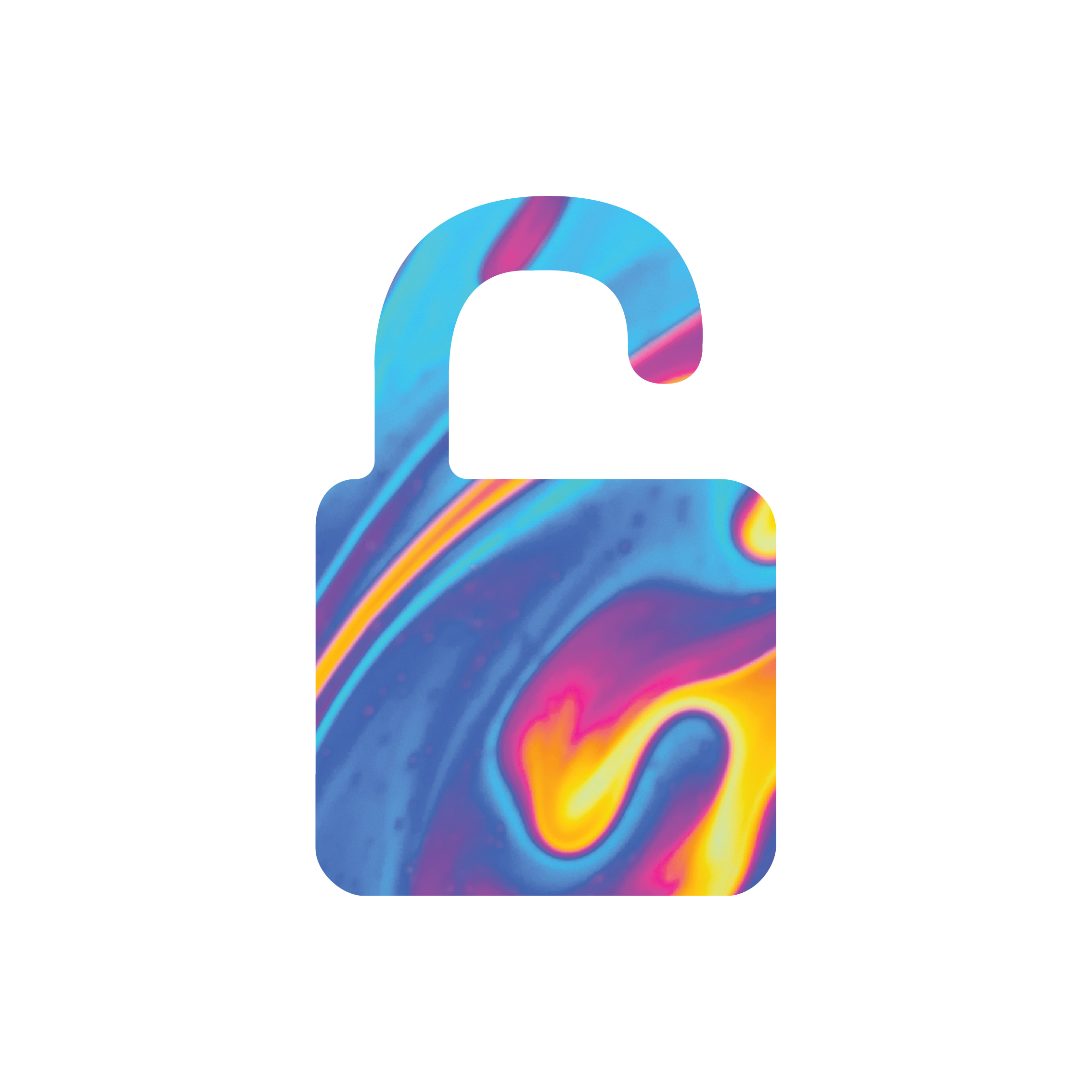 Colourful Lock Icon