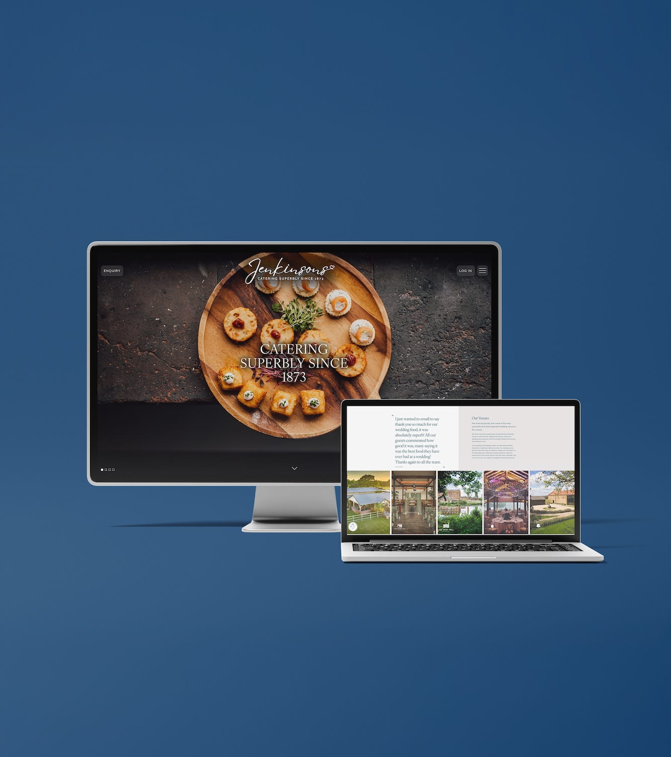 Jenkinsons Website iMac Laptop Mockup