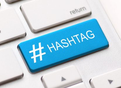 Hasthtag button
