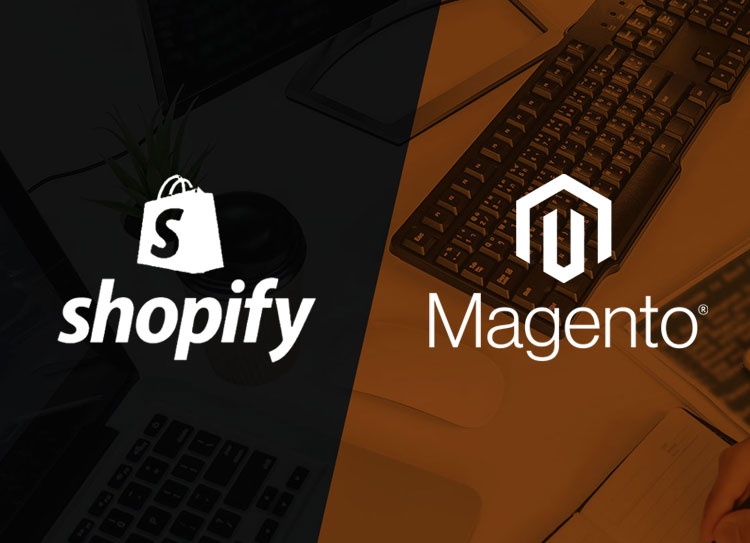 Shopify and Magento logo