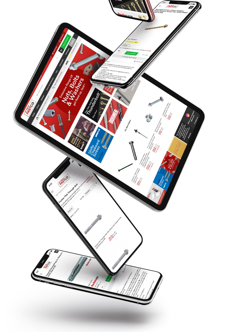 Verve Our Work Portfolio fastco website on tablet and mobile screens