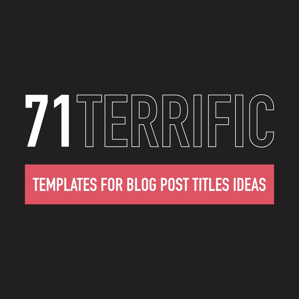 Verve News Articles templates for blog post titles ideas (Infographic)