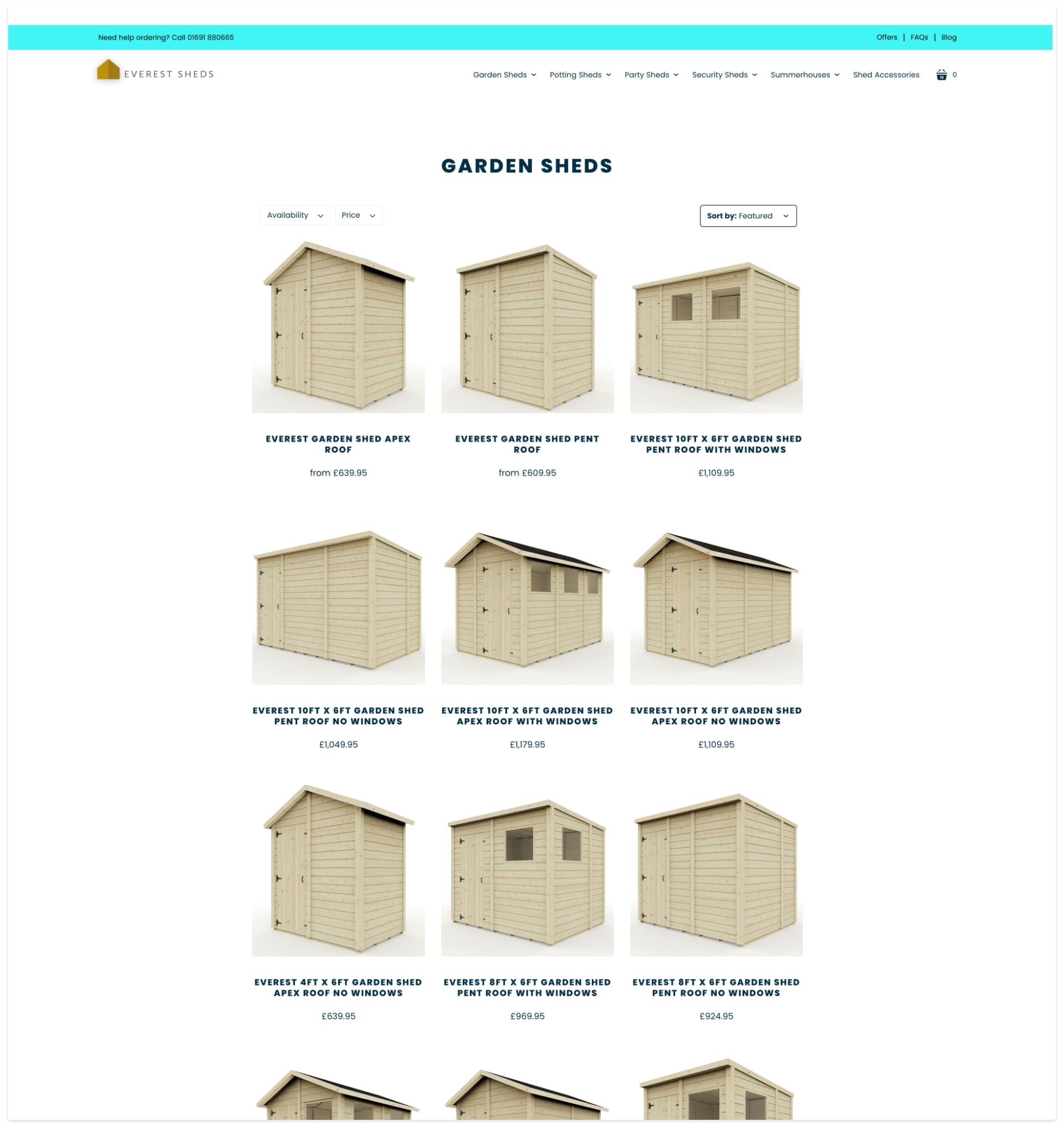Verve Our Work Portfolio Everest Sheds Product Page