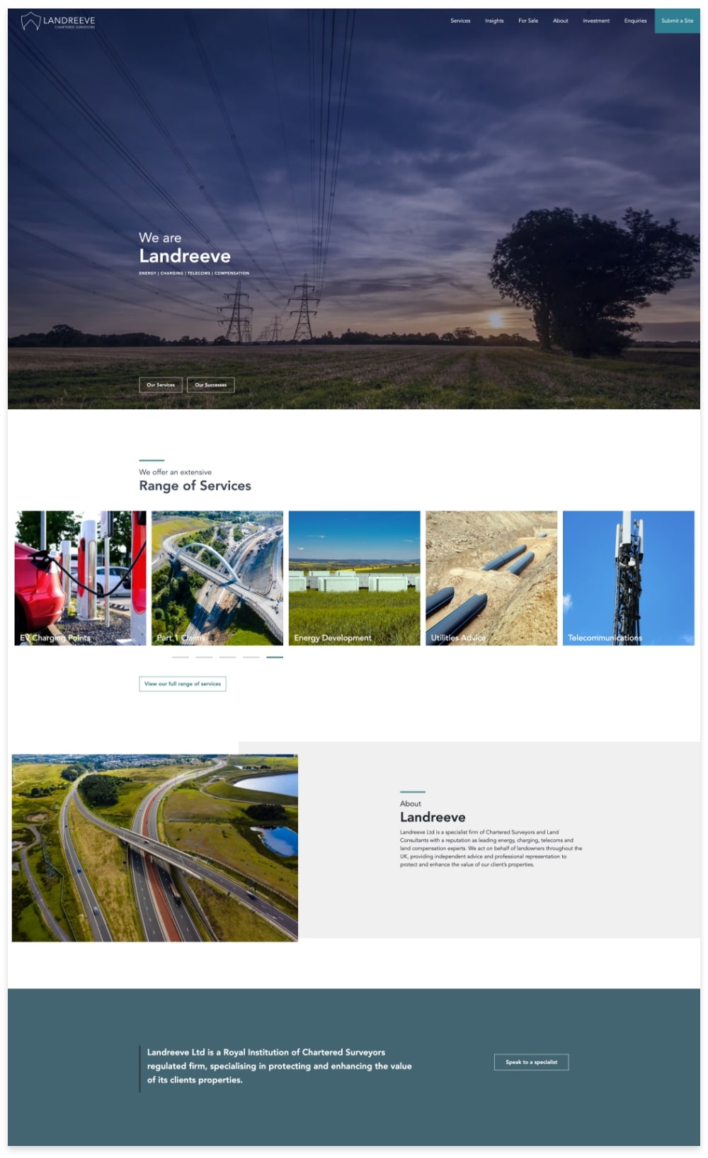 Verve Our Work Landreeve Home Page