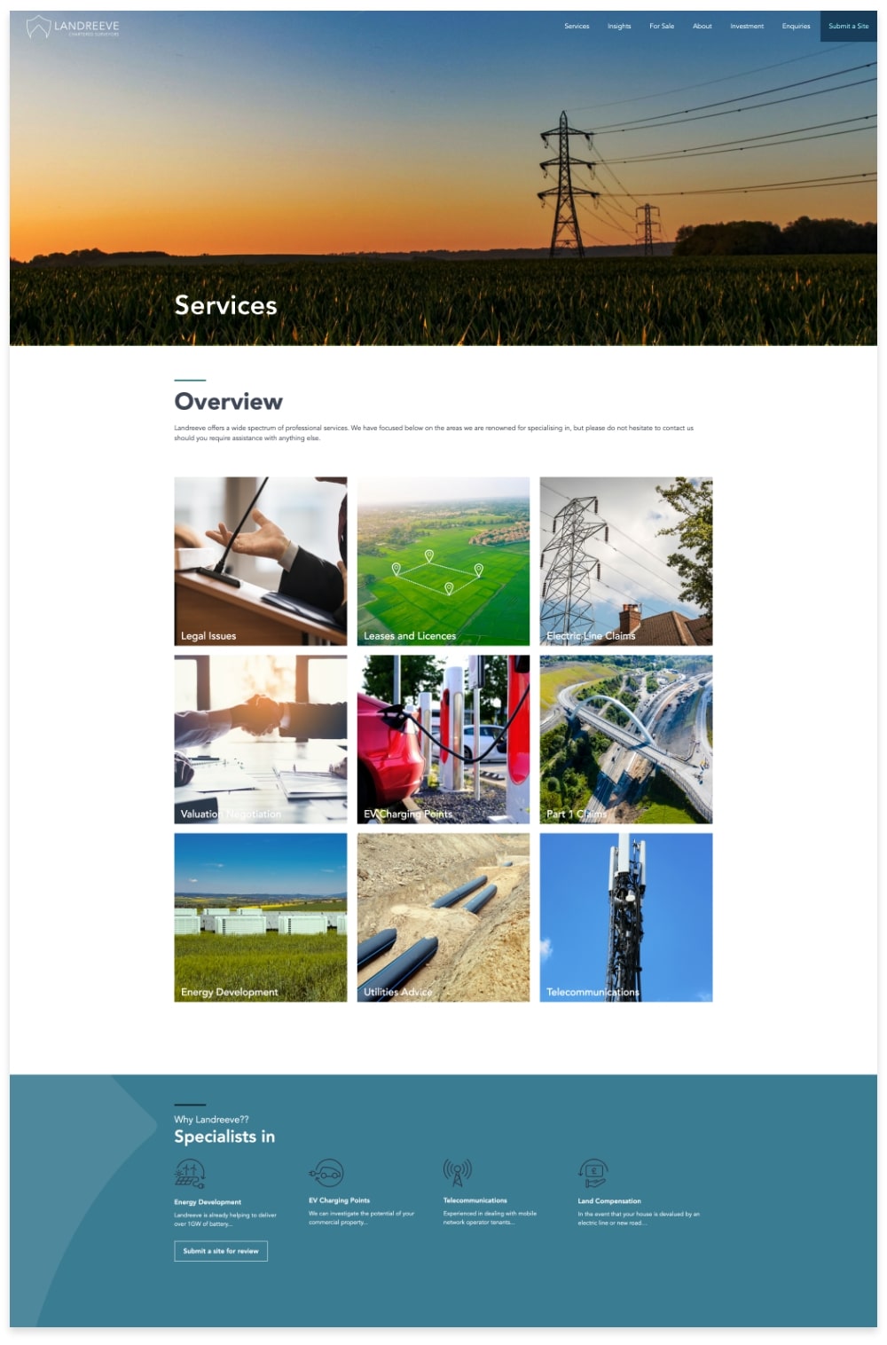 Verve Our Work Landreeve Service Page